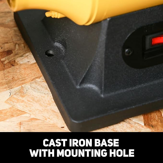 4.0A Bench Buffer Polisher, 6 Inch Jewelry Buffer Polishing Machine, 3450 RPM Bench Polisher with Hard & Flannelette Buffing Wheels for Metal, Jade, Jewelry, Knife, Wood