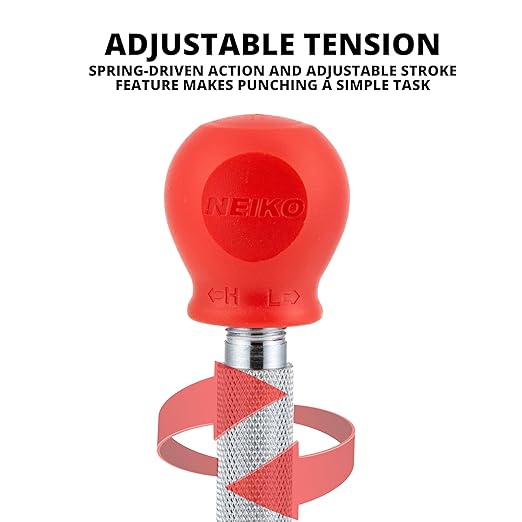 NEIKO 02638A 5-Inch Automatic Center Punch for Metal, Adjustable Impact Spring Loaded Center Punch Tool, Spring Punch, Center Punch Spring Loaded, Auto Center Punch